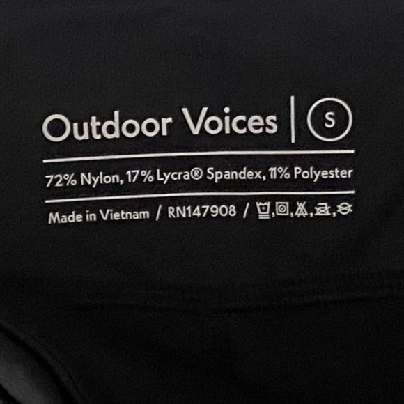Outdoor Voices Black Leggings Size Small - Picture 3 of 4